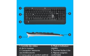 Logitech MK540 wireless Desktop US-Layout USB 2.4GHz, US-Layout