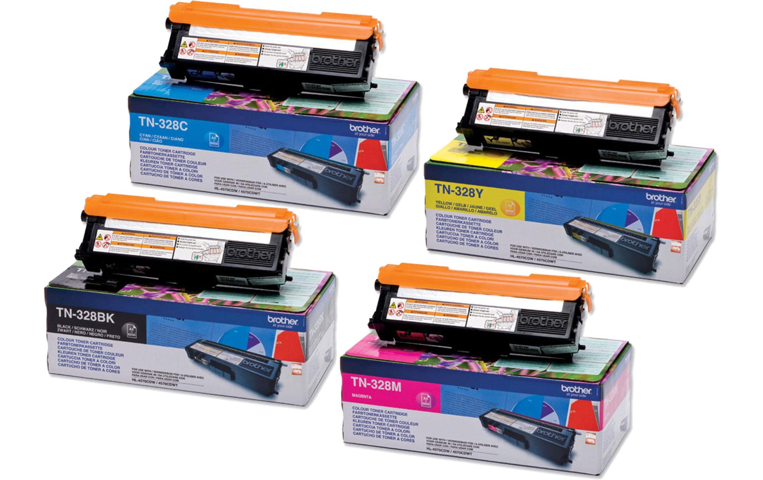 784313 - Mediatech Brother Rainbow Kit TN-328BK/C/M/Y HL-4570CDW/4570CDWT, TN328BK, 6000 S. kaufen Schweiz | Mediatech.ch