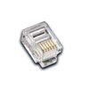 RJ-11/RJ-12 Modularstecker 100er Pack 6 Pins/6 Konnektoren