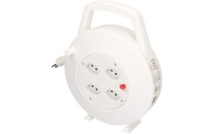 Max Hauri Kabelbox 10m weiss 4x T13 Steckdose, mit Thermoschutz