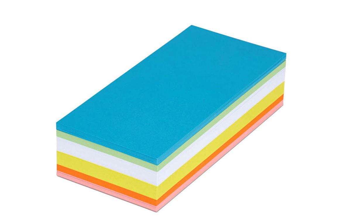 802310 - Mediatech MAUL Moderationskarten rechteckig 250 Stück, farbig sortiert, 20 x 9.5 cm kaufen Schweiz | Mediatech.ch
