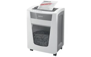 803011 - Mediatech Leitz Aktenvernichter IQ Office Pro P-4, 20 Blatt, grau/weiss kaufen Schweiz | Mediatech.ch