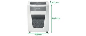 803011_1 - Mediatech Leitz Aktenvernichter IQ Office Pro P-4, 20 Blatt, grau/weiss