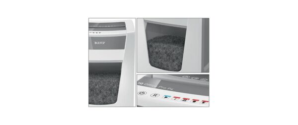 803011_4 - Mediatech Leitz Aktenvernichter IQ Office Pro P-4, 20 Blatt, grau/weiss