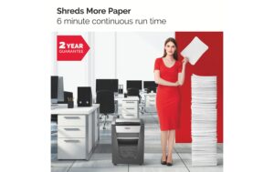 Rexel Aktenvernichter Momentum Slim X410 P-4, 10 Blatt, schwarz