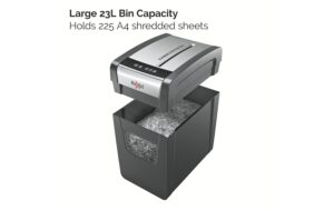 Rexel Aktenvernichter Momentum Slim X410 P-4, 10 Blatt, schwarz