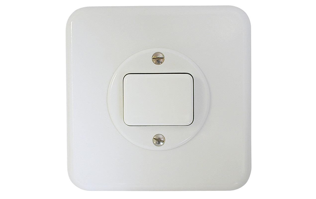 803650 - Mediatech Mica Schalter S3, UP, weiss Komplettset mit Rahmen kaufen Schweiz | Mediatech.ch