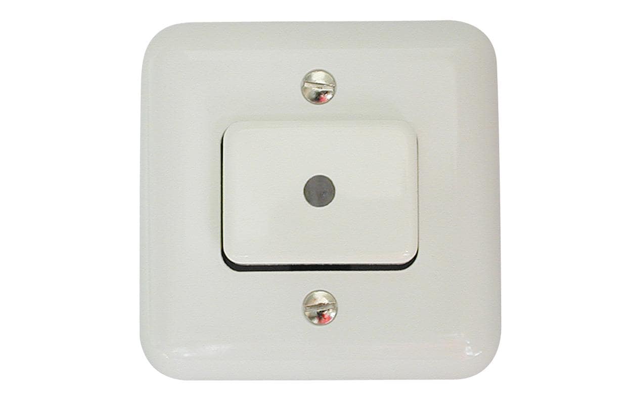803661 - Mediatech Mica Schalter S3, AP, weiss mit Kontrolllampe / Orientierungslicht kaufen Schweiz | Mediatech.ch