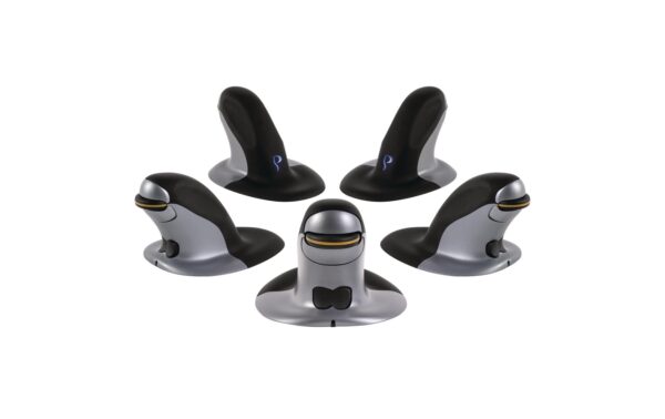 Fellowes Penguin Ergomaus, schwarz L für Handflächen >18 cm