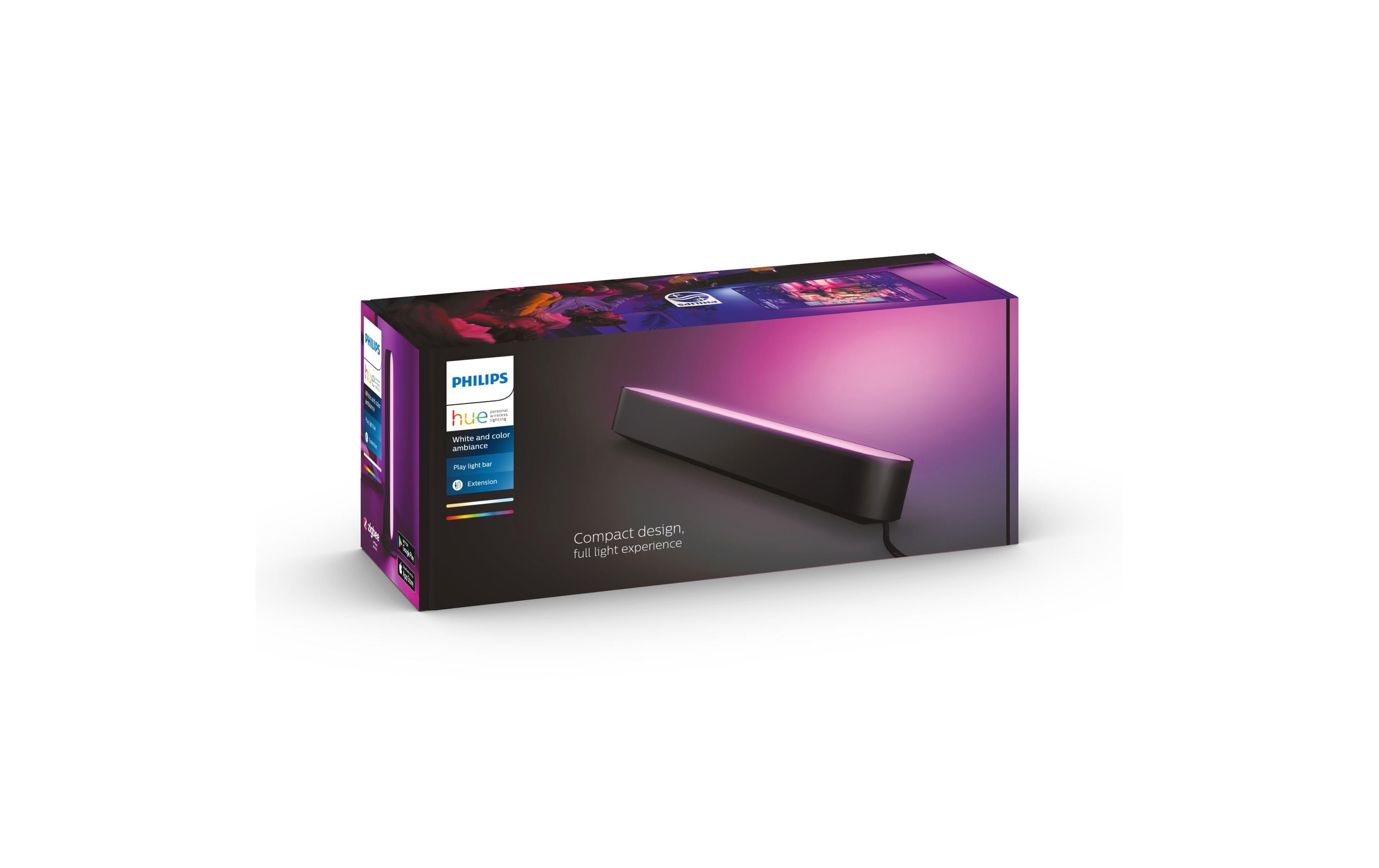 812835_1 - Mediatech Philips Hue Play 1er Ext schwarz, RGBW, 6W, 530lm