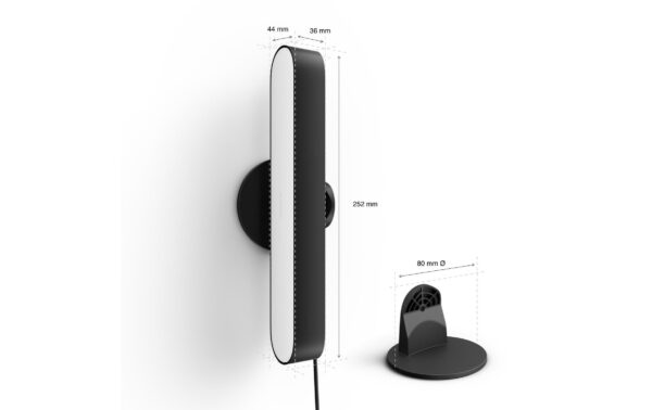812835_3 - Mediatech Philips Hue Play 1er Ext schwarz, RGBW, 6W, 530lm