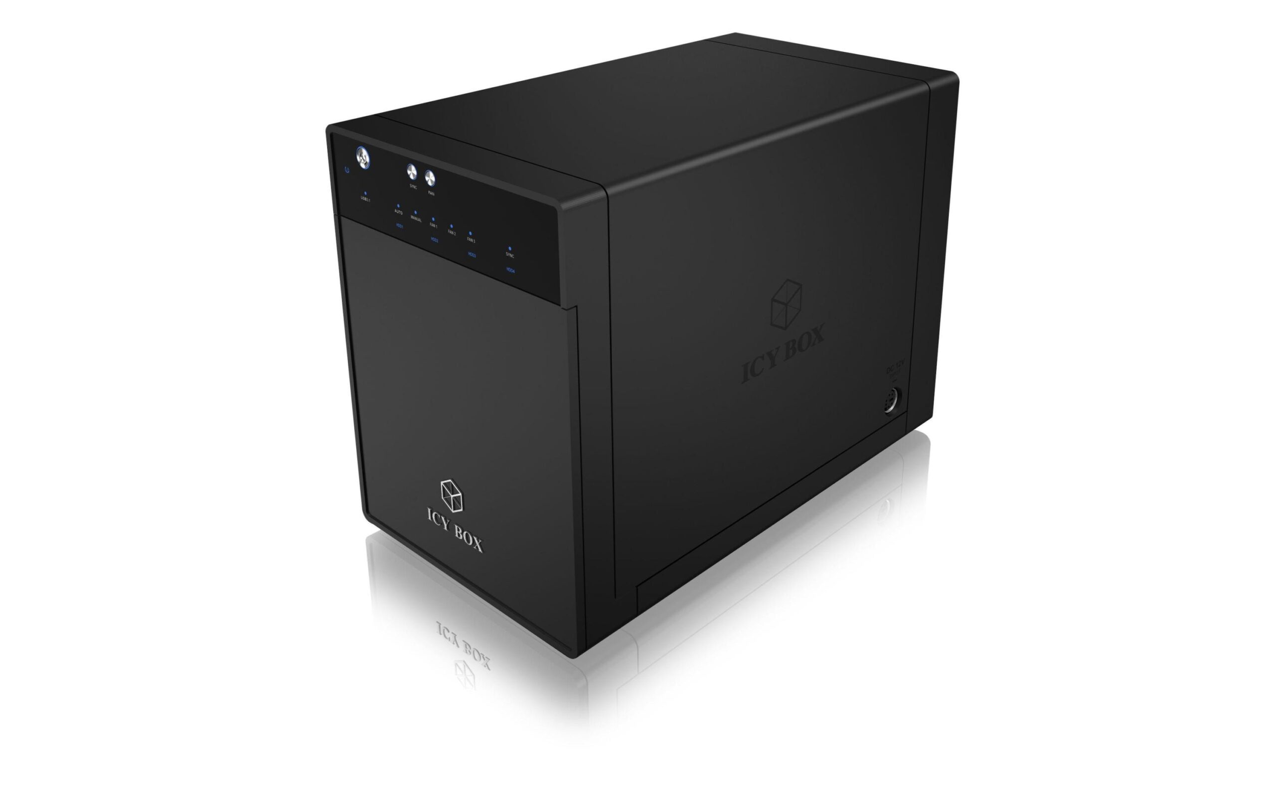 814754 - Mediatech RAIDSONIC ICY BOX ext. 4x2.5/3.5 Gehäuse IB-3740-C31 schwarz, USB3.1, SATA, 4 HDD kaufen | Mediatech.ch