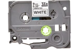 Brother P-touch Schriftband TZe-221, TZ-Band laminiert, schwarz auf weiss, 9mm, 8m