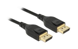 Delock, Kabel DisplayPort – DisplayPort, 1 DPv1.4, Schwarz, 7680x4320@60Hz