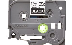 Brother P-touch Schriftband TZe-335, TZ-Band laminiert, weiss auf schwarz, 12mm, 8m