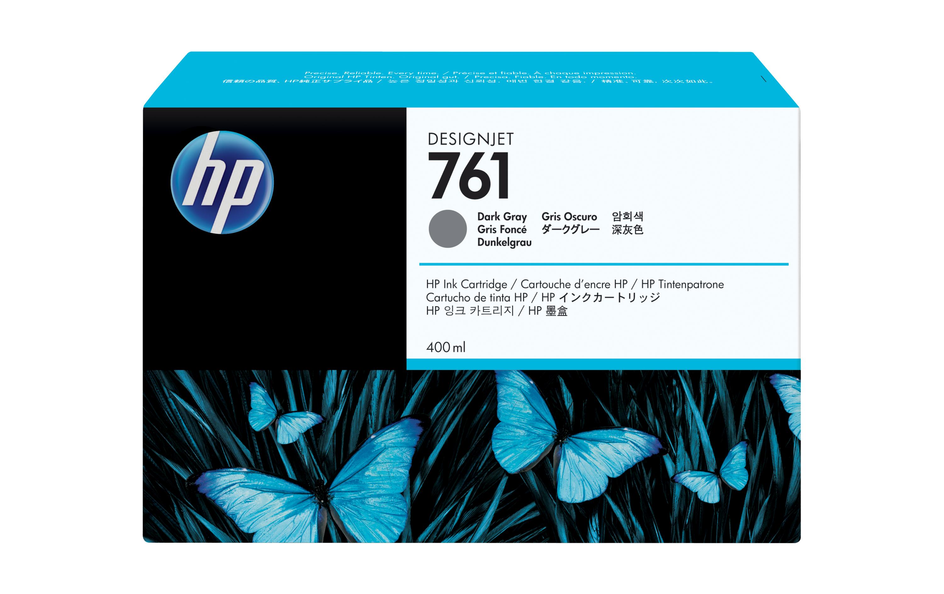 827148 - Mediatech HP Inc. HP Tinte Nr. 761 - Dark Grey (CM996A) für DesignJet T7100 / T7200 kaufen | Mediatech.ch