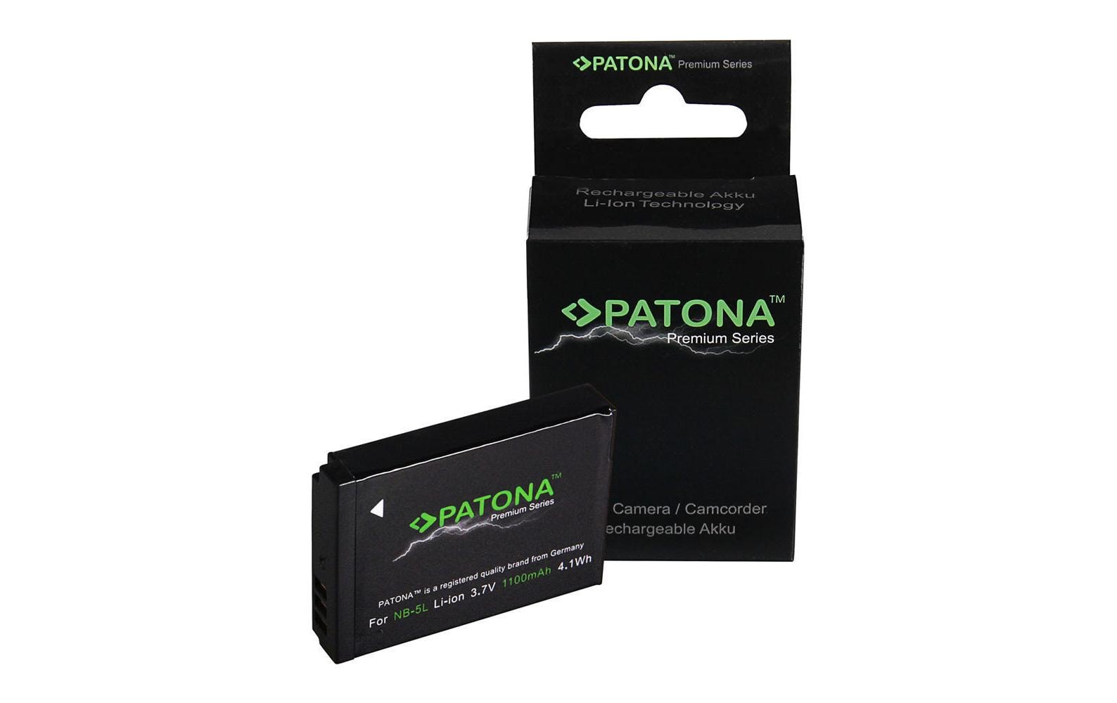 839161 - Mediatech Patona Premium Akku Canon NB-5L 1100mAh, 3.7V kaufen Schweiz | Mediatech.ch