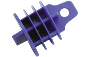 Endzapfen M32 Blau 10er-Set 32 mm