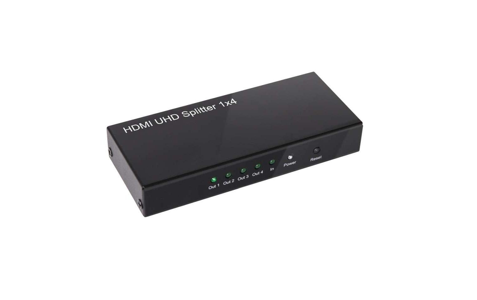 849584_1 - Mediatech Club 3D, HDMI 2.0 UHD Splitter 4 Port 4K60Hz