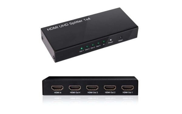 849584_3 - Mediatech Club 3D, HDMI 2.0 UHD Splitter 4 Port 4K60Hz