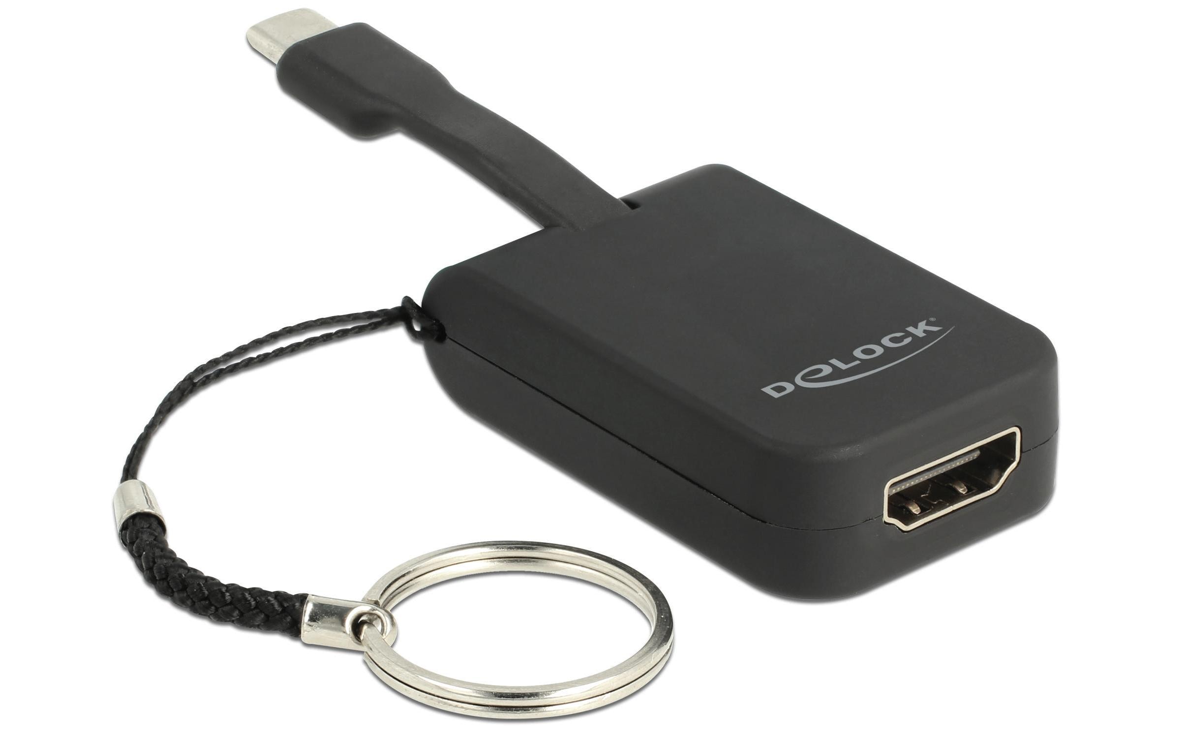 850085 - Mediatech Delock Monitoradapter USB Typ-C zu HDMI 4K, 30Hz, 3cm, mit Schlüsselanhänger kaufen | Mediatech.ch
