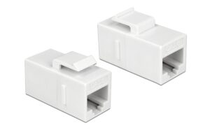 Delock, Keystone-Modul RJ-45 - RJ-45, Cat.6 extern: RJ45 Buchse, Intern RJ-45 Buchse