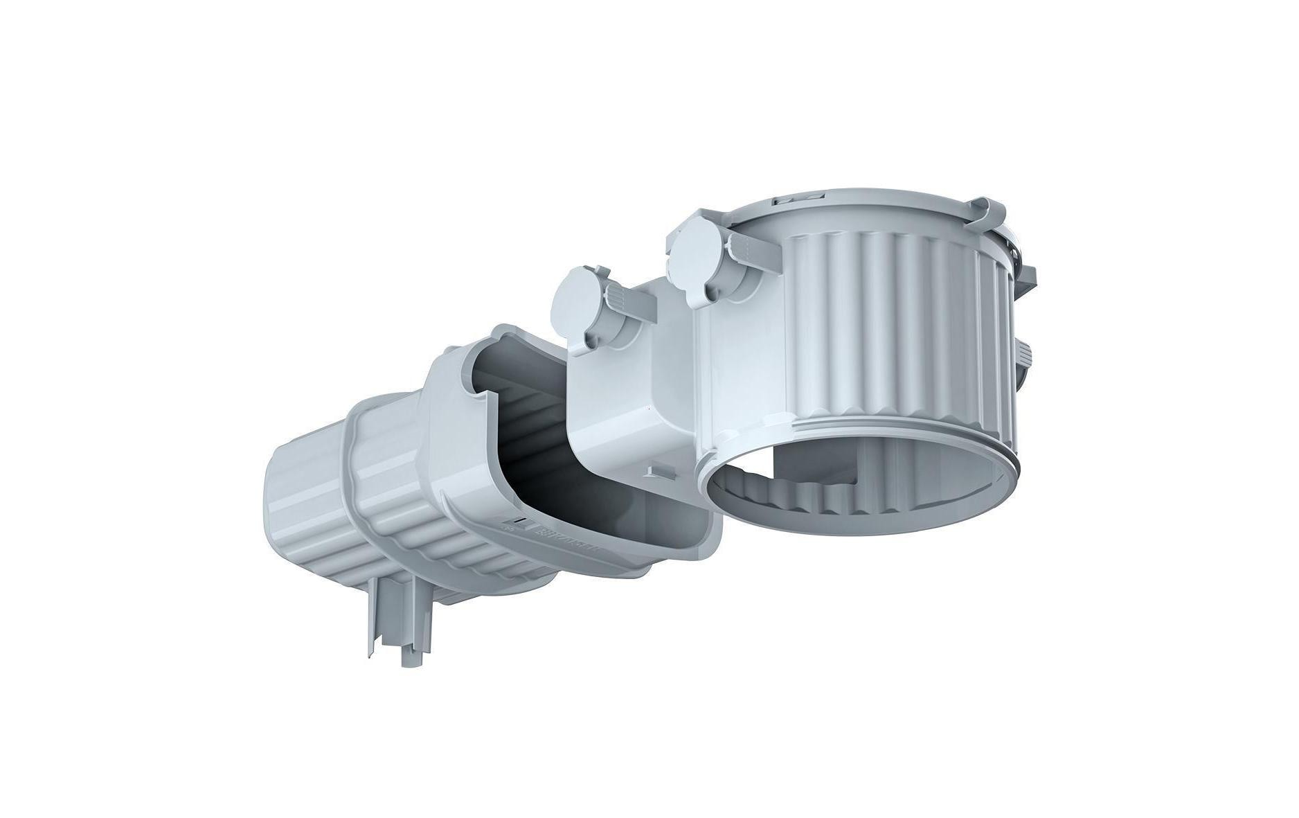 854747 - Mediatech AGRO EB-Gehäuse HaloX 100mm mit Trafo-Tunnel 190mm kaufen | Mediatech.ch