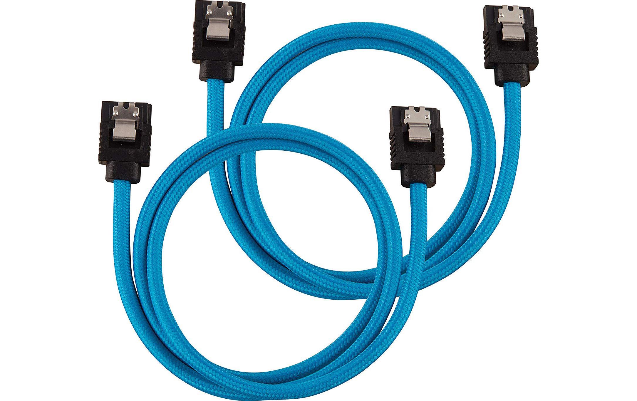 858126 - Mediatech Netzteil Zubehör Corsair SATA, 60 cm blau Premium SATA-Kabel, 6 Gbps kaufen Schweiz | Mediatech.ch
