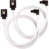 858132 - Mediatech Netzteil Zubehör Corsair SATA, 60 cm weiss Premium SATA-Kabel, 6 Gbps, rechtwinklig