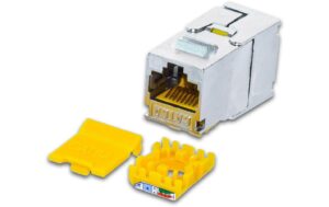 Wirewin Keystone Modul, KAT6A STP, 48er-Pack (ISO/IEC), 10 Gbps, geschirmt, Slim Version