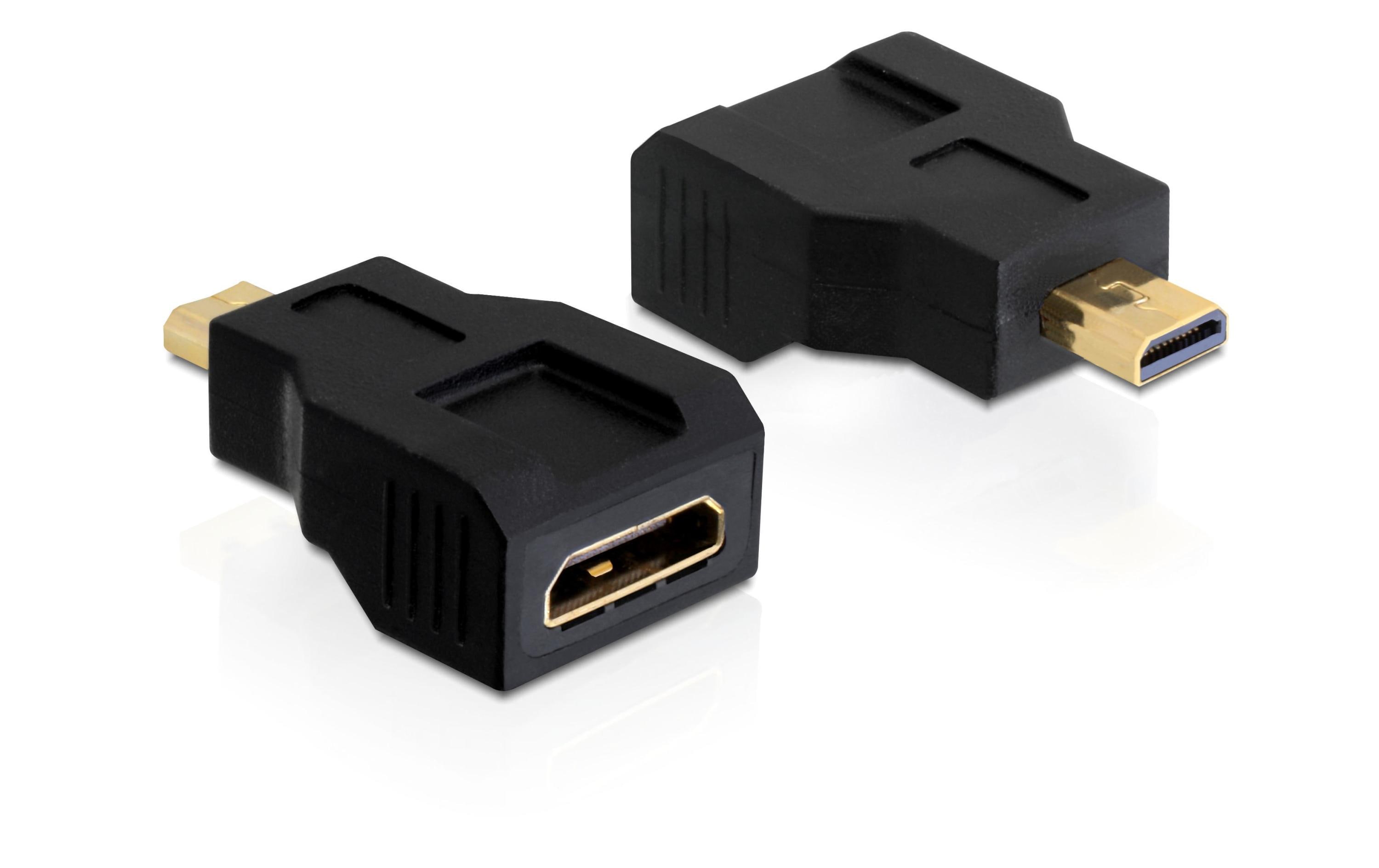 864625 - Mediatech Delock Adapter Micro-HDMI-D zu Mini-HDMI-C Micro-HDMI-D Stecker zu Mini-HDMI-C Buchse kaufen Schweiz | Mediatech.ch