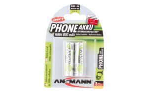 Ansmann Akku AA NiMH 800 mAh 1.2V 2er maxE, HR6, für DECT-Phones