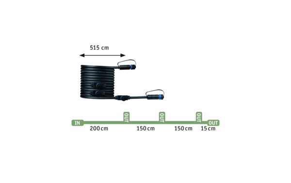 869416_3 - Mediatech Paulmann Gartenspot 3X 2.5W 200lm 3000K IP65, 45°, 24V, Schwarz, Ausbau