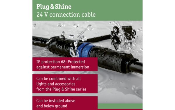 Connector 1 In-3 Out, max. 150 W 24V, IP68, Schwarz