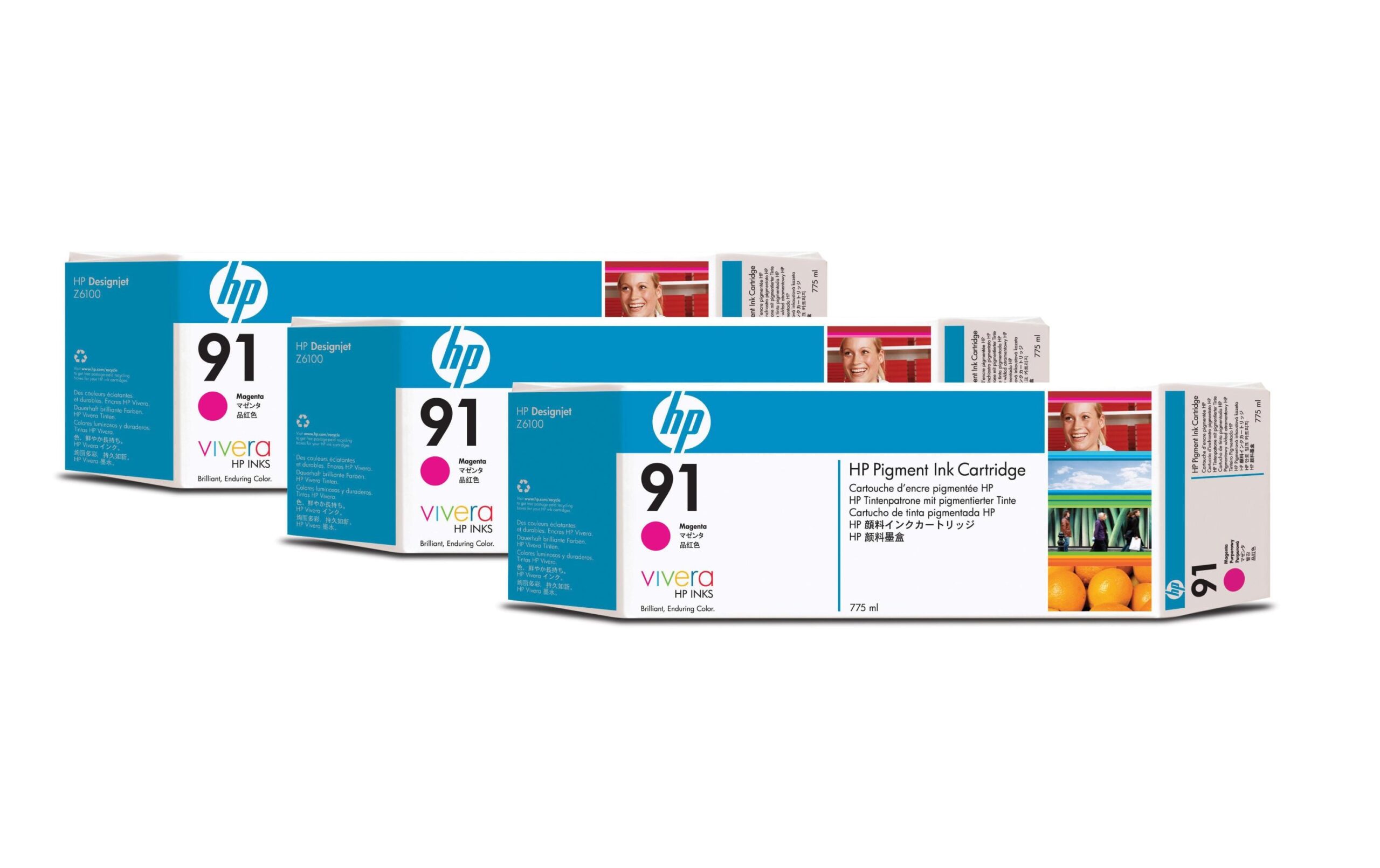887615 - Mediatech HP Inc. HP Tinte Nr. 91 - Magenta (C9484A) 3er-Pack, 775ml kaufen | Mediatech.ch