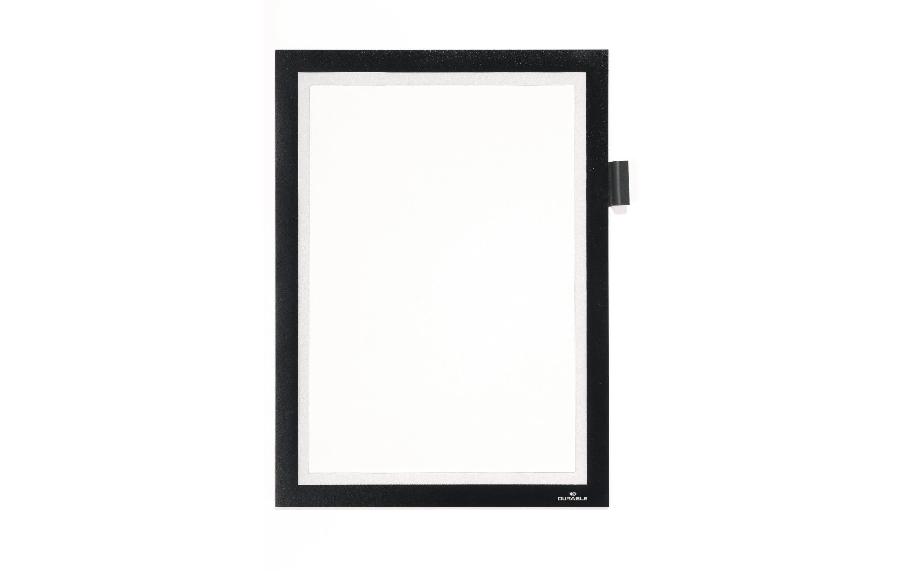888614 - Mediatech DURABLE Präsentationsrahmen Duraframe Magnetic Note A4 Schwarz kaufen Schweiz | Mediatech.ch