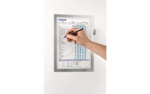 888614_3 - Mediatech DURABLE Präsentationsrahmen Duraframe Magnetic Note A4 Schwarz
