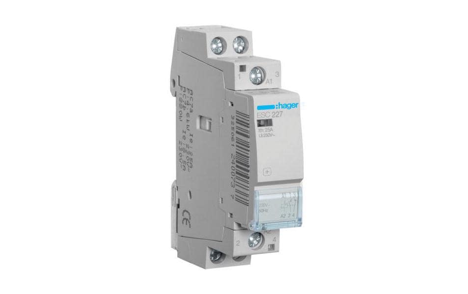 889201 - Mediatech Hager InstallationsSchütze 25A 1S+1Ö 230V 4-polige Schütze bis 24A kaufen | Mediatech.ch