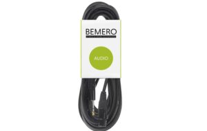 Bemero BAC4015-1000BK XLRf-6.3 Klinken 10m Mikrofonkabel symmetrisch, schwarz, M-Serie