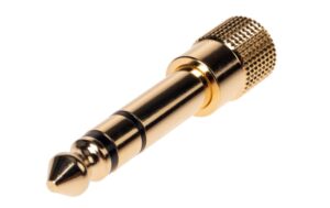 Bemero BA2002 Kopfhörer-Klinken Adapter 6.3mm - 3.5mm stereo Klinkenadapter, gold