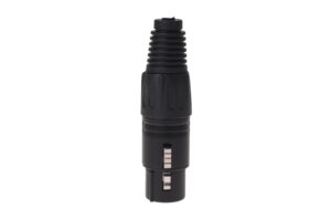 Bemero BC1001BK-F XLR-Stecker 3-Pol XLRf female Stecker, schwarz
