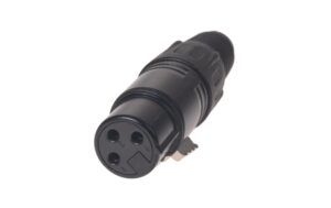 Bemero BC1001BK-F XLR-Stecker 3-Pol XLRf female Stecker, schwarz