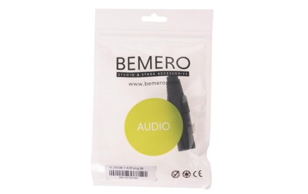 Bemero BC1001BK-F XLR-Stecker 3-Pol XLRf female Stecker, schwarz