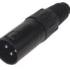 889779 - Mediatech Bemero BC1001BK-M XLR-Stecker 3-Pol XLRm male Stecker, schwarz