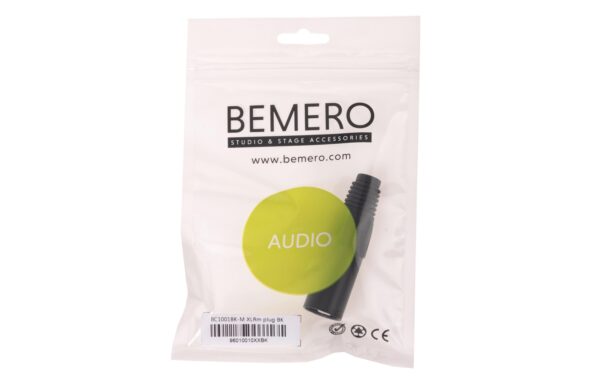 Bemero BC1001BK-M XLR-Stecker 3-Pol XLRm male Stecker, schwarz