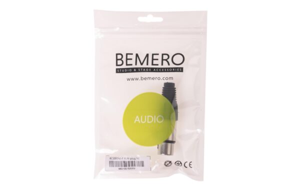 Bemero BC1001NI-F XLR-Stecker 3-Pol XLRf female Stecker, Nickel