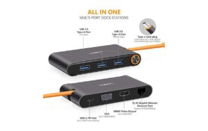 898392_3 - Mediatech EXSYS EX-1220HM, Dockingstation 1x USB-C, 2x USB-A, 1x VGA, 1x HDMI,1x RJ45