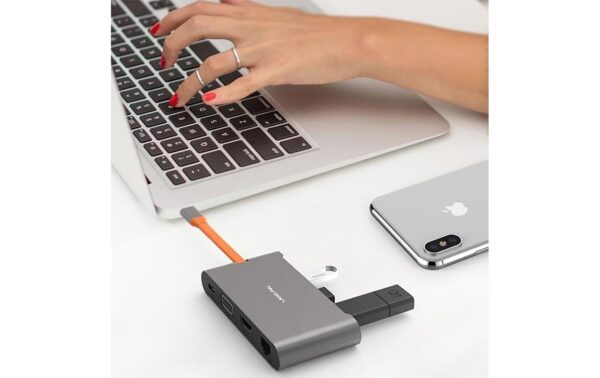 898392_7 - Mediatech EXSYS EX-1220HM, Dockingstation 1x USB-C, 2x USB-A, 1x VGA, 1x HDMI,1x RJ45
