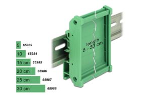 Delock Platinenhalterung, 10 cm für 15 mm oder 35 mm Hutschiene