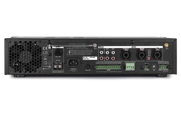 Power Dynamics PDV120MP3 4-Zonen Mischer 120W/100V, Bluetooth, FM, SD-Card, USB